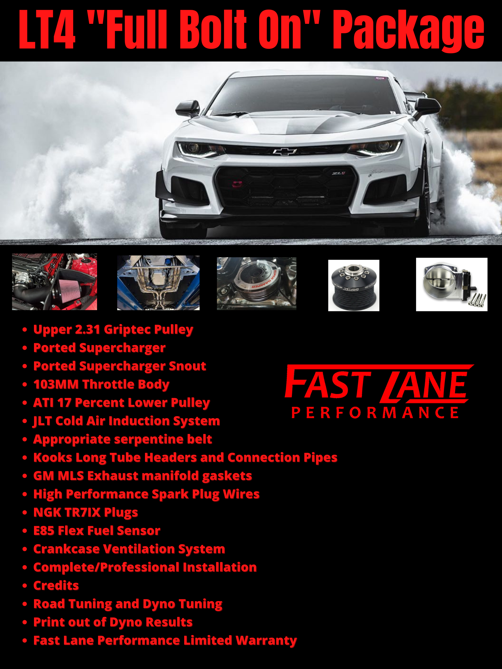 LT4 Full “Full Bolt On” Package Fast Lane Performance