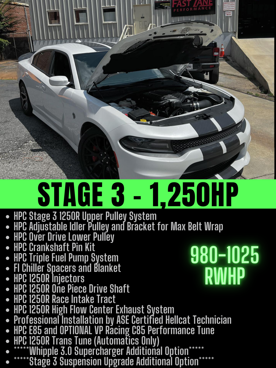 HPC Stage 3 – 1,250HP Package – Fast Lane Performance